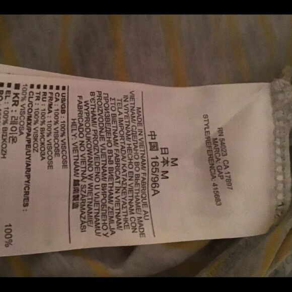 Gap Women's Striped T-Shirt M - Picture 6 of 7